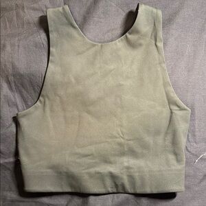 Olive Green Sports Bra from Girlfriend Collective